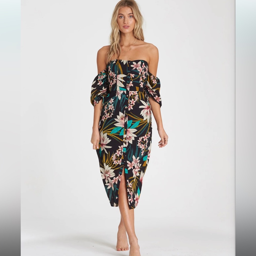 NWT Billabong Love Tight Midi Dress Medium